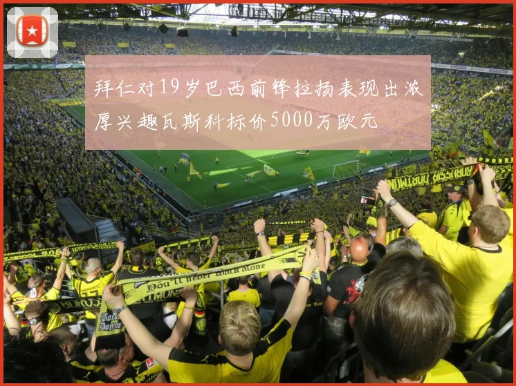 拜仁对19岁巴西前锋拉扬表现出浓厚兴趣瓦斯科标价5000万欧元